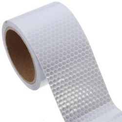 New Silver High Intensity Reflective Tape Vinyl Self-Adhesive 100mm×5 Meters 