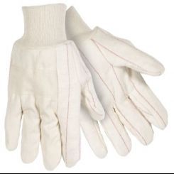 U2433-P Two Ply Cotton Glove with Knuckle Strap