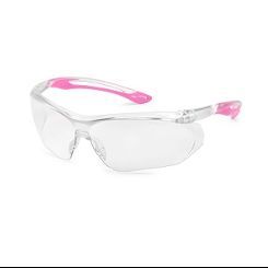 37PK80 Parallax Clear Lense Pink Temple Safety Glasses
