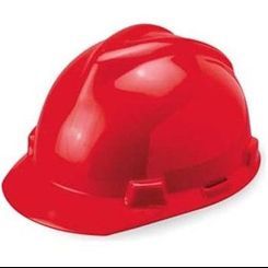 454-475363 MSA Red V-Gard Hard Hat