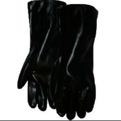 TIB-18 Black PVC 18 in. Gauntlet Cuff Glove