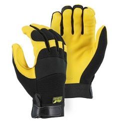 2150 Deerskin Lined Palm Knit Back Glove
