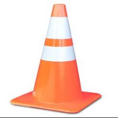 Orange Reflective Traffic Cones