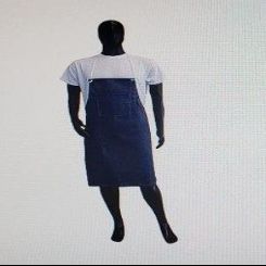 357004 Denim Apron with Side Pockets