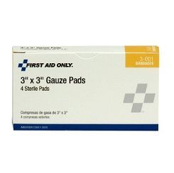 3-001 Box of Gauze Pads - 3 Inches