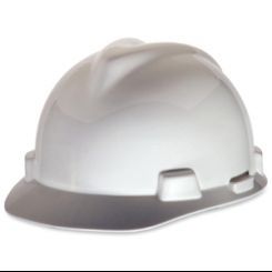 454-475358 MSA White V-Gard Hard Hat