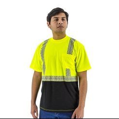 75-5215 Short Sleeve T-Shirt with Reflective Chainsaw Striping