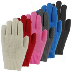 36114 Girls Acrylic Solid Stretch Glove