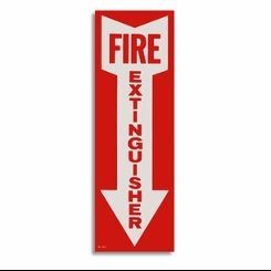 BL108 Fire Extinguisher Arrow Sticker