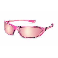 23PC11 Metro Pink Mirror with Pink Camo Frame Safety Glasses
