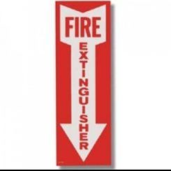 Fire Extinguisher Arrow Sign