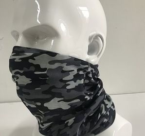 60888 Grey Camo Neck Gaiter 