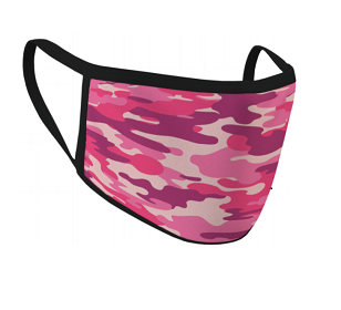 60560 Pink Camo Cloth Face Mask 2 Pack