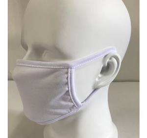 DPMWH100 2-Pack Black and White Cloth Face Mask 